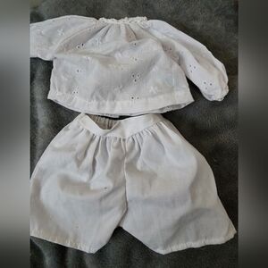 White Eyelet 18" Doll Under Garment Set